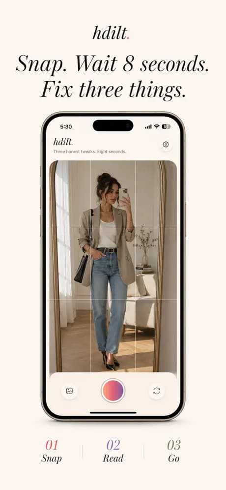 Snap, wait 8 seconds, fix three things